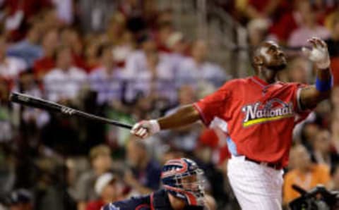 ST LOUIS, MO – JULY 13: National League All-Star Ryan Howard of the Philadelphia Phillies competes in the second round of the State Farm Home Run Derby at Busch Stadium on July 13, 2009 in St. Louis, Missouri. (Photo by Jamie Squire/Getty Images)