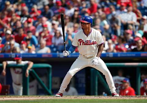 PHILADELPHIA, PA – SEPTEMBER 17: J.P. Crawford #2 of the Philadelphia Phillies in action against the Oakland Athletics during a game at Citizens Bank Park on September 17, 2017 in Philadelphia, Pennsylvania. (Photo by Rich Schultz/Getty Images)