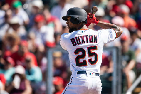 Byron Buxton #25 of the Minnesota Twins (Photo by Brace Hemmelgarn/Minnesota Twins/Getty Images)