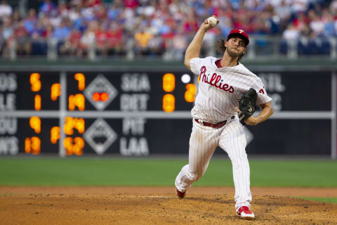 Aaron Nola (Photo by Mitchell Leff/Getty Images)