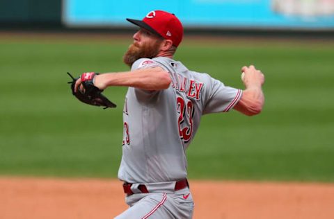 Archie Bradley #23 of the Cincinnati Reds (Photo by Dilip Vishwanat/Getty Images)