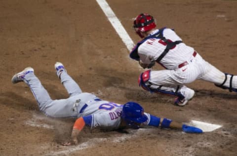 Michael Conforto #30 of the New York Mets (Photo by Mitchell Leff/Getty Images)