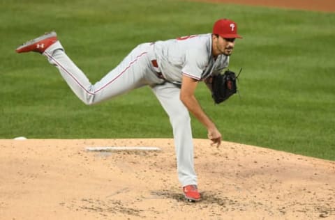 Zach Eflin #56 of the Philadelphia Phillies (Photo by Mitchell Layton/Getty Images)