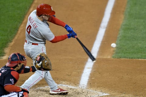 Scott Kingery #4 of the Philadelphia Phillies (Photo by G Fiume/Getty Images)