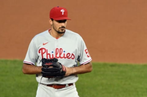 Zach Eflin #56 of the Philadelphia Phillies (Photo by Mitchell Layton/Getty Images)