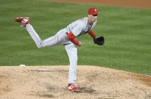 Connor Brogdon #75 of the Philadelphia Phillies (Photo by Mitchell Layton/Getty Images)