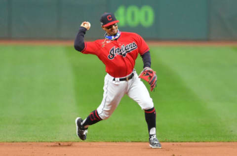 Shortstop Francisco Lindor #12, formerly of the Cleveland Indians (Photo by Jason Miller/Getty Images)