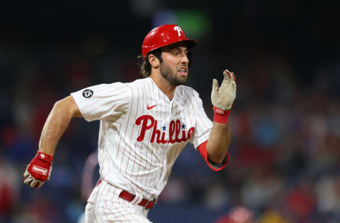 Matt Vierling #44 of the Philadelphia Phillies (Photo by Rich Schultz/Getty Images)