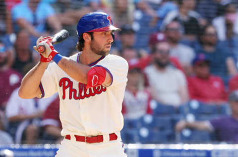 Matt Vierling #44 of the Philadelphia Phillies (Photo by Rich Schultz/Getty Images)