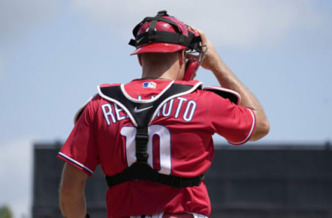 J.T. Realmuto #10 of the Philadelphia Phillies (Photo by Mark Brown/Getty Images)