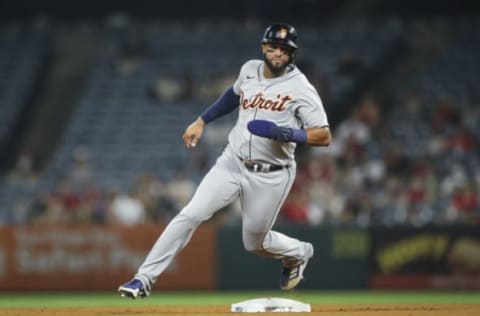 Willi Castro #9 of the Detroit Tigers (Photo by Meg Oliphant/Getty Images)