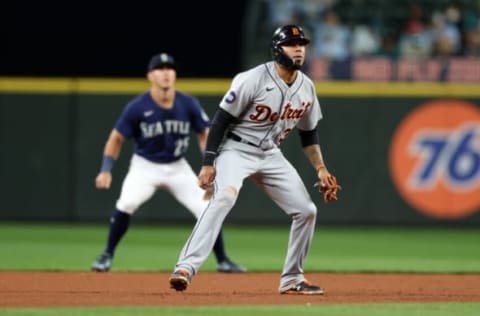 Harold Castro #30 of the Detroit Tigers (Photo by Rob Leiter/MLB Photos via Getty Images)