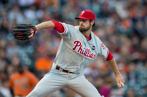 Cole Hamels #35, formerly of the Philadelphia Phillies (Photo by Jason O. Watson/Getty Images)