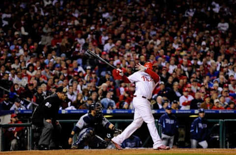 Ryan Howard #6 of the Philadelphia Phillies (Photo by Jeff Zelevansky/Getty Images)