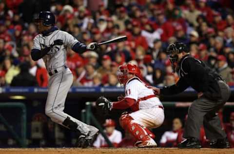 B.J. Upton #2 of the Tampa Bay Rays (Photo by Doug Pensinger/Getty Images)