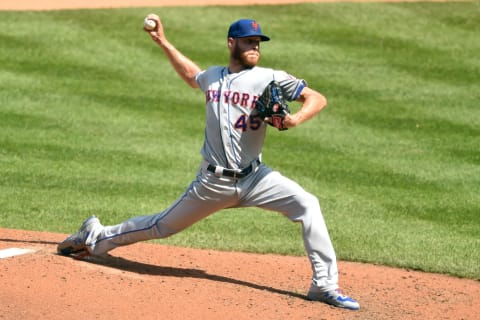 WASHINGTON, DC – SEPTEMBER 05: Zack Wheeler #45 of the New York Mets pitches during a baseball game against the Washington Nationals at Nationals Park on September 5, 2019 in Washington, DC. (Photo by Mitchell Layton/Getty Images)