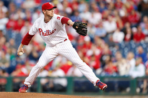 PHILADELPHIA, PA – APRIL 08: Starter Roy Halladay #34 of the Philadelphia Phillies throws a pitch during the game against the New York Mets at Citizens Bank Park on April 8, 2013 in Philadelphia, Pennsylvania. (Photo by Brian Garfinkel/Getty Images)