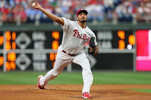 Zach Eflin #56 of the Philadelphia Phillies (Photo by Rich Schultz/Getty Images)