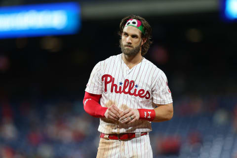 Bryce Harper #3 of the Philadelphia Phillies (Photo by Rich Schultz/Getty Images)