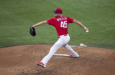 Zack Wheeler #45 of the Philadelphia Phillies (Photo by Mitchell Leff/Getty Images)