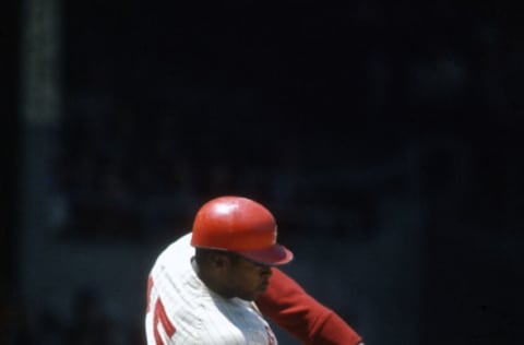 PHILADELPHIA, PA – CIRCA 1968: Dick Allen #15 of the Philadelphia Phillies bats during an Major League Baseball game circa 1968 at Connie Mack Stadium in Philadelphia, Pennsylvania. Allen played for the Phillies from 1963-69 and 1975-76. (Photo by Focus on Sport/Getty Images)