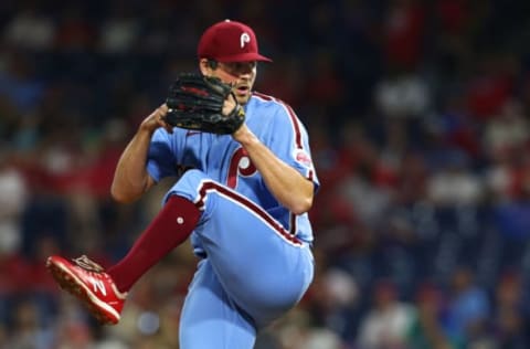 PHILADELPHIA, PA – JUNE 30: Mark Appel #22 of the Philadelphia Phillies in action against the Atlanta Braves during a game at Citizens Bank Park on June 30, 2022 in Philadelphia, Pennsylvania. (Photo by Rich Schultz/Getty Images)