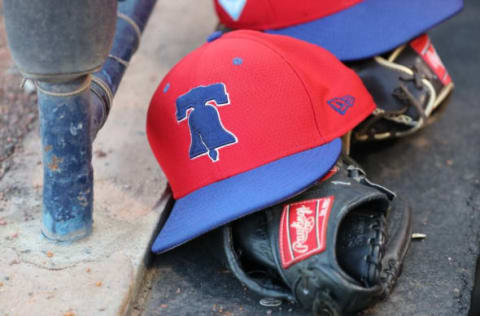 A general view of Philadelphia Phillies hats (Kim Klement/USA TODAY Sports)