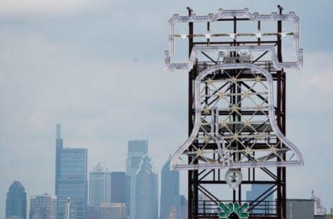 Liberty Bell sign at Citizens Bank Park. (Bill Streicher-USA TODAY Sports)