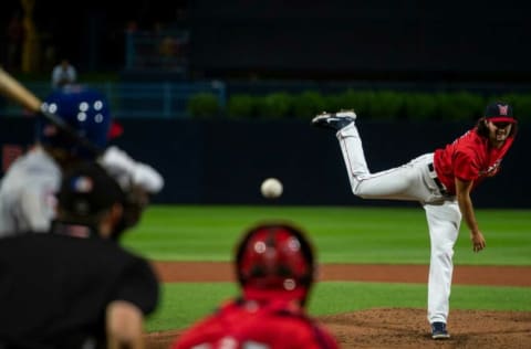 WORCESTER - Connor Seabold delivers a pitch during the WooSox game against Buffalo on Thursday, July 29, 2021.
Spt Woosox 729 50