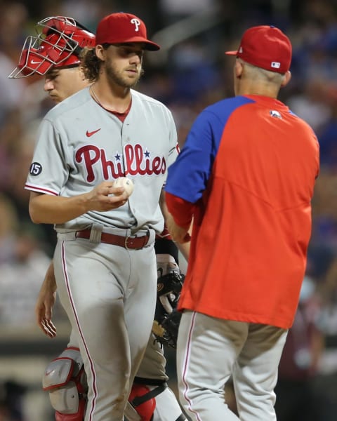 Aaron Nola (27) Mandatory Credit: Brad Penner-USA TODAY Sports