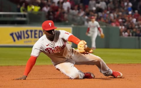 Philadelphia Phillies shortstop Didi Gregorius (18) Mandatory Credit: David Butler II-USA TODAY Sports