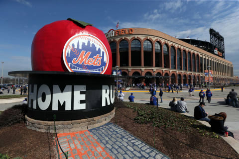 Apr 3, 2017; New York City, NY, USA; General view of fans outside Citi Field before a game between the New York Mets and the Atlanta Braves. Mandatory Credit: Brad Penner-USA TODAY Sports