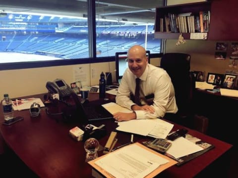 Braves General Manager John Coppolella. Photo from @Braves twitter (photo edited by tomahawktake.com).