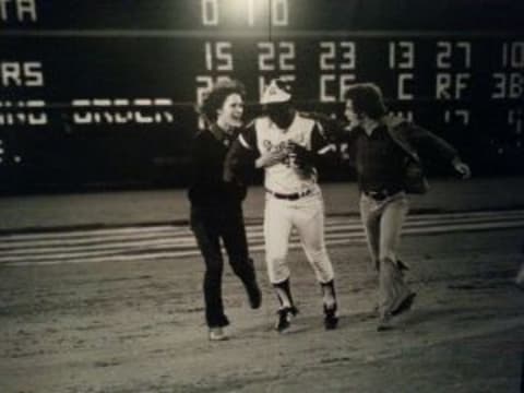 Hank Aaron Mural at the National Baseball Hall of Fame and Museum. Photo taken by Dan Horton