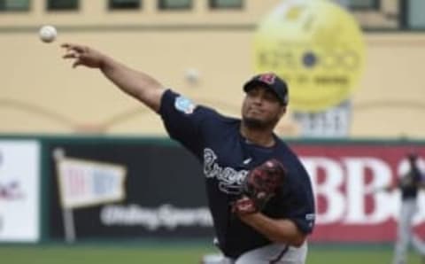 Chacin looks to be a lock for the Braves rotation is the current mood holds. Mandatory Credit: Scott Rovak-USA TODAY Sports