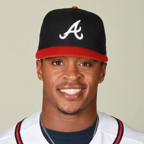 Mar 2, 2015; Lake Buena Vista, FL, USA; Atlanta Braves center fielder Mallex Smith (83) pose for photo day at Wide World of Sports. Mandatory Credit: Kim Klement-USA TODAY Sports