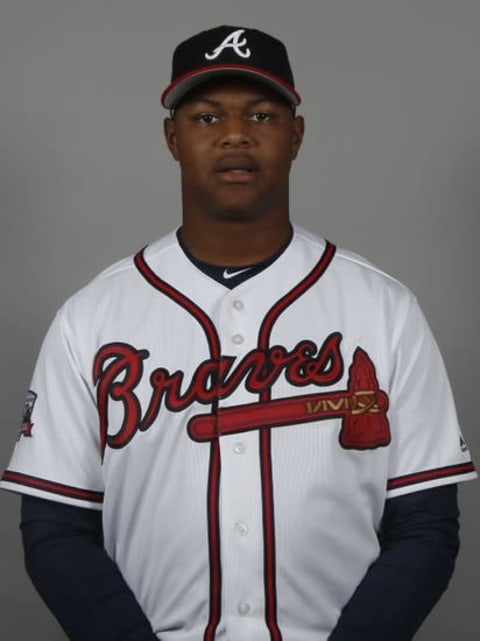 Feb 26, 2016; Lake Buena Vista, FL, USA; Atlanta Braves Mauricio Cabrera during media day at ESPN