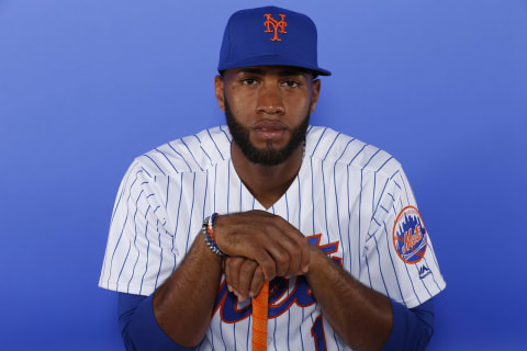 PORT ST. LUCIE, FLORIDA – FEBRUARY 21: Amed Rosario #1 of the New York Mets poses for a photo on Photo Day at First Data Field on February 21, 2019 in Port St. Lucie, Florida. (Photo by Michael Reaves/Getty Images)