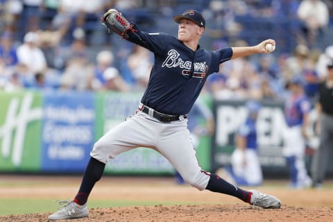 PORT ST. LUCIE, FLORIDA – FEBRUARY 23: Kolby  Allard #36 of the Atlanta Braves delivers a pitch in the fourth inning against the New York Mets during the Grapefruit League spring training game at First Data Field on February 23, 2019 in Port St. Lucie, Florida. (Photo by Michael Reaves/Getty Images)