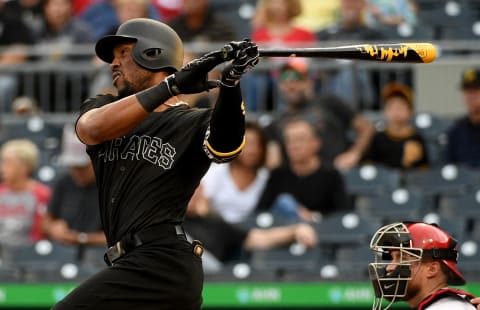 Starling Marte #6 of the Pittsburgh Pirates. (Photo by Justin Berl/Getty Images)