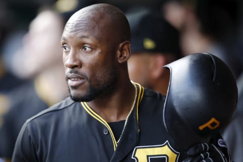 CINCINNATI, OH – JULY 29: Starling  Marte #6 of the Pittsburgh Pirates reacts after hitting a solo home run in the first inning against the Cincinnati Reds at Great American Ball Park on July 29, 2019 in Cincinnati, Ohio. (Photo by Joe Robbins/Getty Images)