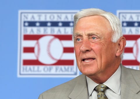 COOPERSTOWN, NY – JULY 24: Hall of Famer Phil Niekro. (Photo by Jim McIsaac/Getty Images)