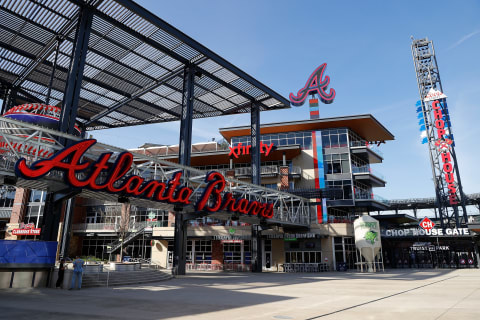 A general view of The Battery Atlanta connected to Truist Park, home of the Atlanta Braves. (Photo by Kevin C. Cox/Getty Images)
