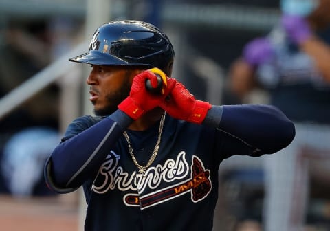 Atlanta Braves’ second baseman Ozzie Albies isn’t ready to return from the IL yet, leaving a hole in the batting order.(Photo by Kevin C. Cox/Getty Images)