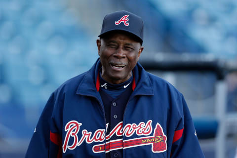 TAMPA, FL – MARCH 05: Former outfielder Ralph Garr of the Atlanta Braves smiles during batting practice just before the start of the Grapefruit League Spring Training Game against the New York Yankees at George M. Steinbrenner Field on March 5, 2013 in Tampa, Florida. (Photo by J. Meric/Getty Images)