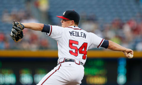 Kris Medlen #54 of the Atlanta Braves. (Photo by Kevin C. Cox/Getty Images)