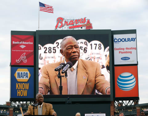 Bigger than life.  More from the April 8, 2014 ceremony. (Photo by Kevin C. Cox/Getty Images)