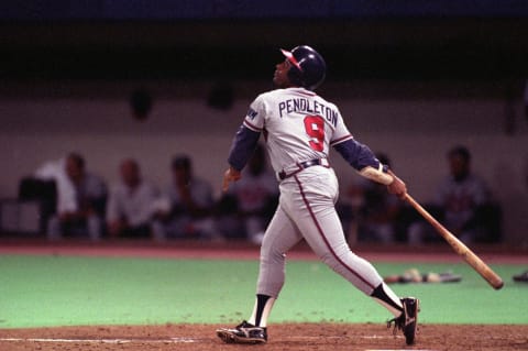 Terry Pendleton, Atlanta Braves. (Photo by Rick Stewart/Getty Images)