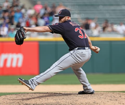 CHICAGO, IL – MAY 25: Cody Allen #37 of the Cleveland Indians pitches against the Chicago White Sox at U.S. Cellular Field on May 25, 2016 in Chicago, Illinois. The Indians defeated the White Sox 4-3. (Photo by Jonathan Daniel/Getty Images)