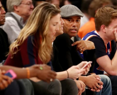 NEW YORK, NY – JANUARY 12: Former New York Yankees closer Mariano Rivera attends the ame between the New York Knicks and the Chicago Bulls at Madison Square Garden on January 12, 2017 in New York City. (Photo by Elsa/Getty Images)